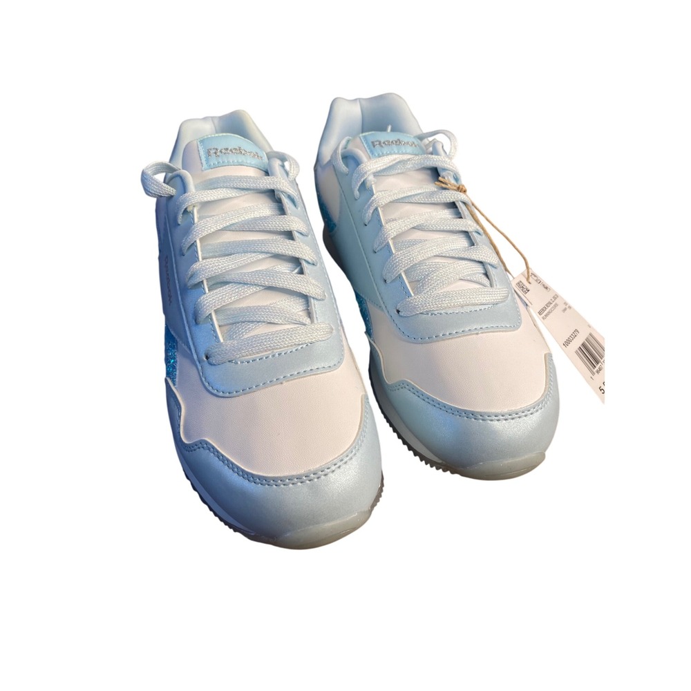 Reebok Royal CL Jog 3.0 Light Blue‎ White Glitter Sneakers 100033279 Unisex 5.5